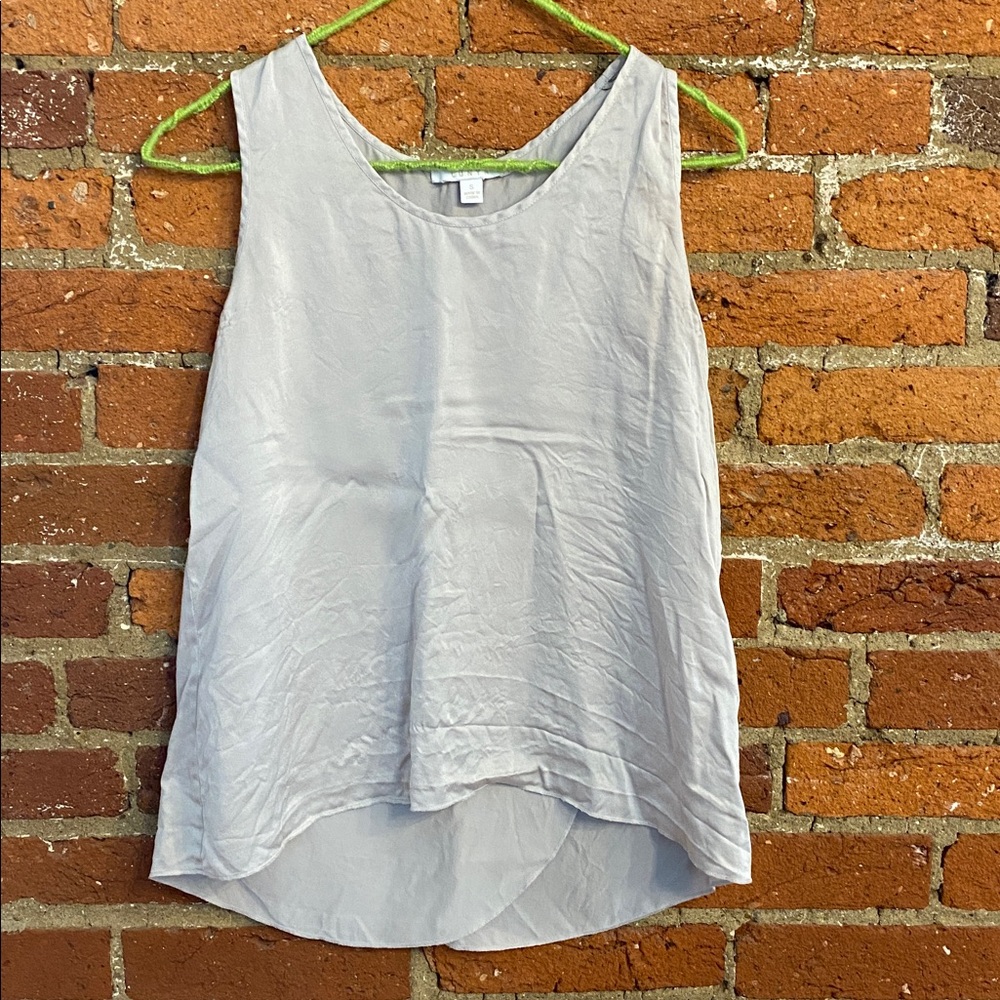 Lunya Tulip Light Gray Sleeveless Top